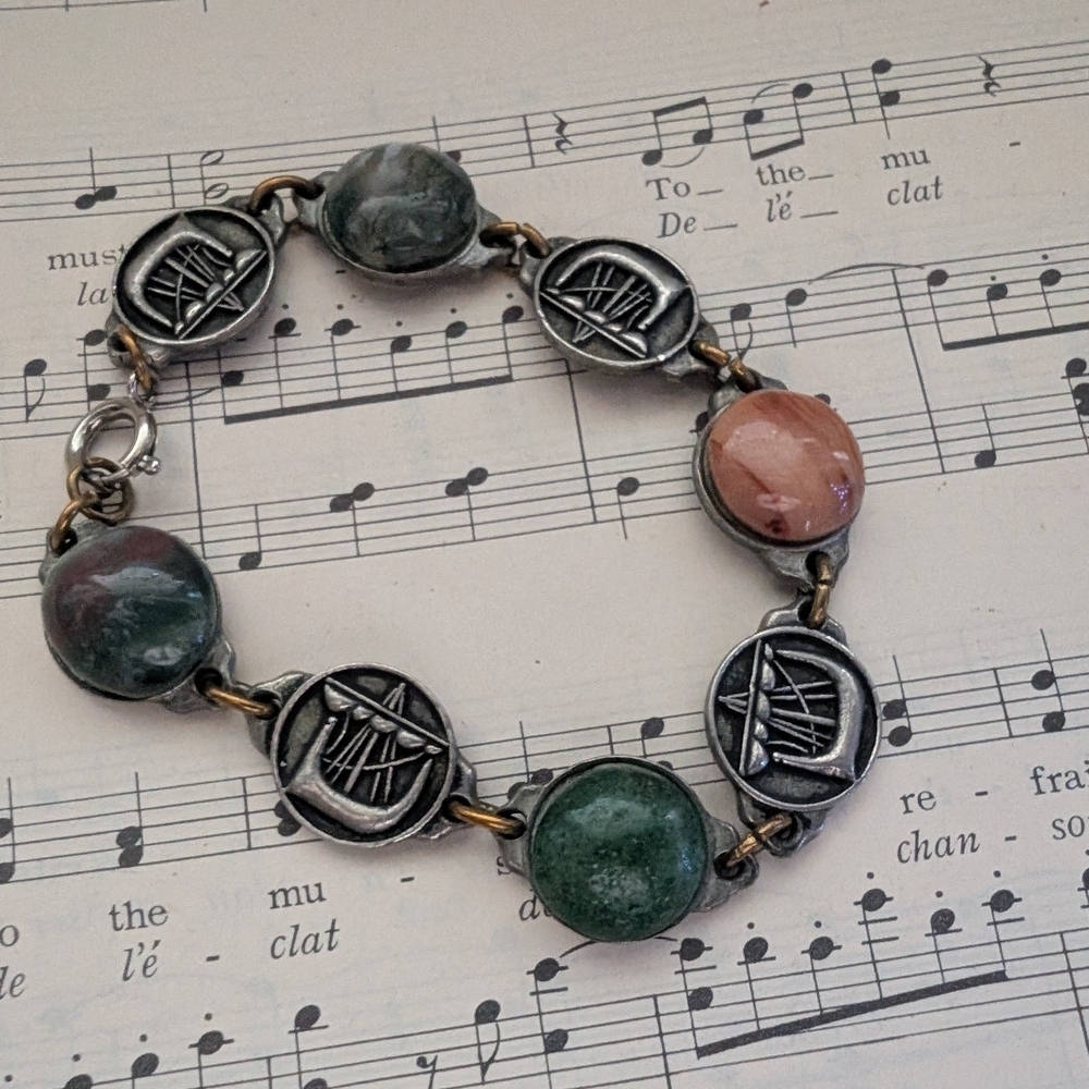 Viking Norse Multi-Stone Bracelet